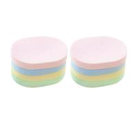 HEALEEP Facial Cleaning Pads 8Pcs Makeup Removing Sponges Random Colors for Exfoliating and Face Wash On-The-Go