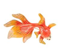 HEALEEP Fashionable and with Orange Enamel Material Finish Elegant Brooch Pin Alloy Easy to Use Decorative Lapel for Women Clothes Daily Wear
