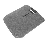 HEALEEP Felt Bible Tote Bag with Cross Pattern Fashionable Church Study Handbag for Men and Women Multipurpose Grocery and Shopping Satchel Practical Religious Gift for Travel and School