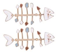 HEALEEP Fish Bones Earrings Dangle Drop Bone Jewelry Creative Novelty Earrings for Women Girls Casual Wear Quirky Fashion Accessories