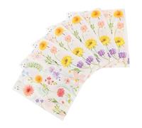 HEALEEP Floral Disposable Napkins Decorative Flower Patterns, Square Wood Pulp Paper Napkins for Birthday Party and Wiping Hands, Easy to Fold and Versatile Use Hand Towels for Bathroom
