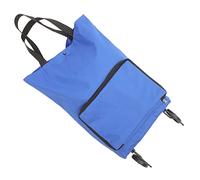 HEALEEP Foldable Shopping Trolley Bag with Wheels Large Capacity Reusable Grocery Cart Portable Foldaway Handcart for Shopping and Storage Blue