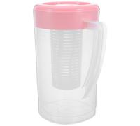 HEALEEP Fruit Infuser for Easy Filling Water Pitcher 2l with Removable Lid and Handle, Lightweight Jug with High Heat Resistance, Wide Mouth for Travel and Kitchen Use