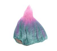 HEALEEP Genius Flame Shape Troll Festival Wig Durable K Silk Cosplay Hairpiece for Halloween Carnival Party Blue Purple Pink