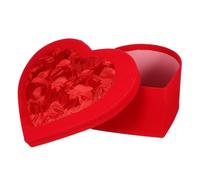HEALEEP Gift Box Heart Shaped in Red Paper Material Valentine's Day 9.04x8.25x3.54in, Unique and Elegant Storage Solution for Present Storage and Gifting, Securely Protects Chocolates