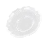 HEALEEP Glass Coaster Glass Tea Cup Plate Simple Design Not Easy to Deform Protect Dining Table Stylish Look Workmanship Suitable for Tearooms