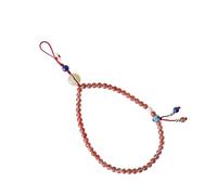 HEALEEP Hand Wrist Phone Strap Chinese Style Phone Lanyard Agate Material Detachable Design Anti-drop Feature Beautiful Red Color Suitable for Key Ring