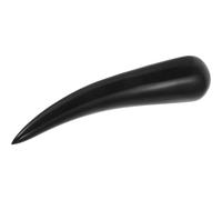 HEALEEP Handheld Horn Massage Tool for Body Scraping and Muscle Relief, Black Buffalo Horn Material with Neck and Hand Care Functions, Massage Stick for Face and Shoulders Relaxation