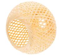 HEALEEP Handwoven Bamboo Weaving Lampshade Pendant Light Cover, Simple Chinese Style Ceiling Lamp Shade, Decorative DIY Lamp Cover for Restaurant, Teahouse, Hotel Use
