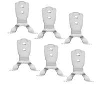 HEALEEP Hanging Coat Hooks Wall Hangers 6pcs Stainless Steel with Good Bearing Capacity and Scientific Curve, Silver Metal Sturdy Over Door Bag and Clothes Hooks for Hats and Hoodies
