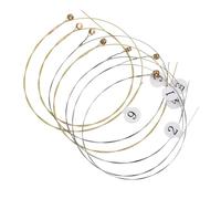 HEALEEP Harp Strings with Excellent Sound Quality and Stable Vibration 7pcs Steel Replacement Kit Golden Colour Instrument Accessories and Music Making for Lyre and Harp