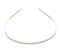 HEALEEP Headbands with Rhinestone Women Headpiece Shimmering Delicate Metal Hair Accessory Not Tight Fitting The Curve of The Head Light Weight for Bride Engagement and Other Occasions