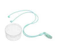 HEALEEP Hearing Aid Safety Lanyard for Seniors with Dual Earclip Design, Silicone Material, Length Adjustable Anti-Loss Strap for Behind-the-Ear Devices, for Commuting and Sports