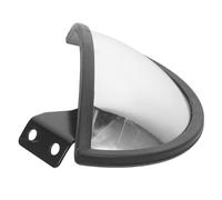 HEALEEP Heavy-duty Forklift Rearview Mirror Compatible with Linde Wide-angle Semi-circular Convex Mirror with Back Mount Bracket for Trailer and Truck Safety