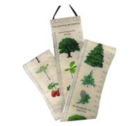 HEALEEP Height Measurement Ruler Removable Wall Hanging Growth Chart with Plants Pattern for Nursery and Bedroom Decoration Design for Tracking Growth