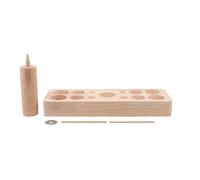 HEALEEP Household Moxa Cone Making Tool Kit 13 Holes, Rubber Material, Userfriendly Design for DIY and Home Use, Hygienic Moxa Application Suitable for Professionals and Families