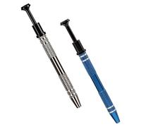 HEALEEP Ic Extractor Tool Electronic Component Grabber Precision Screw Ic Chip Extraction Tool Set Blue and Silver Tiny Components for Electronics Maintenance