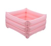 HEALEEP Inflatable Foot Cleaning Basin Portable PVC Foot Wash Sink with Drain for Travel Family Patient Use Random Color