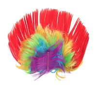 HEALEEP LED Light Up Mohawk Wig Hairstyle for Halloween Christmas Party Cosplay with Built Batteries