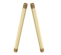 HEALEEP Lighting Fixture Threaded Copper Rod 2Pcs M10X200Mm Straight Tube for Wall Lamp Hardware DIY Lamp Stem