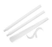 HEALEEP Long-Handle Adjustable Dressing Stick and Shoehorn Aid for Elderly and Disabled Multi-use Sock and Shoe Lifter White Dressing Aid for Independent and Footwear Assistance