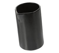 HEALEEP Matte Black Ceramic Milk Kettle Mini Creamer Jug with Large Handle for Coffee Salad Dressings Hot Syrup Suitable for Home Cafe Restaurant Use