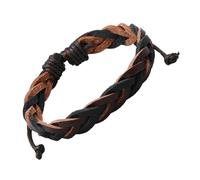 HEALEEP Men Bracelet Leather Braided Bracelet Stylish Leather Will Not Turn Skin Itchy Not Easy to Break off Male Friends Work Other Occasions 7.07x0.39x0.20