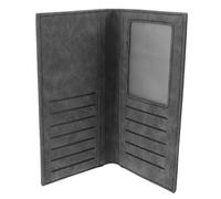 HEALEEP Mens Long Wallet Thin Wallet for Men Minimalist Pu Compact Design with Multiple Card Slots Confident Professionals Business 7.32x3.70x0.59in