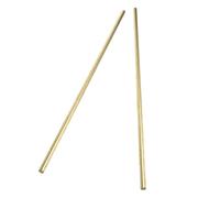 HEALEEP Metal Bar Stock with Excellent Conductivity and Easy Machining 2pcs 7.87 Inch round Rod Solid Brass for Metal Craft Supply Practice and Lab Research