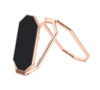HEALEEP Metal Folding Phone Ring Holder Grip Stand Car Mount Desktop Cell Phone Support Compatible with Smartphones Rose Gold