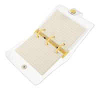 HEALEEP Mini Loose-leaf Notebook with Pvc Cover, Yellow Small Notepad Convenient to Carry and Store, for Students and Office Use with Smooth Writing Experience