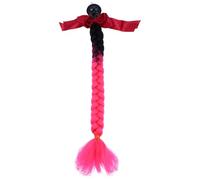 HEALEEP Motorbike Helmet Wig Bow Gradient Helmet Braid Decoration Fake Hair Braids with Suction Cup for Motorcycle Riding Accessories