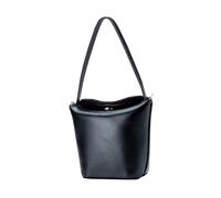 HEALEEP Multi-Functional Genuine Leather Mini Tote Bag Portable Simple Storage Pouch for Coins Change and Items Compact Lightweight Black