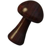 HEALEEP Mushroom Shaped Table Lamp LED Night Light with Touch Dimmer, Decorative Wooden Desktop Night Lamp for Bedroom and Dorm, Eye-Friendly and Rechargeable 500mah Battery