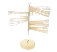 HEALEEP Nail Card Spiral Display Stand for Salon and DIY Practice Fan-shaped Nail Polish Art Chart Board Rotating Gel Polish Showcase Rack Tools