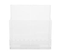 HEALEEP Nail Tool Organizer Acrylic Desktop Box Tabletop Storage Holder 10.3X10X9.8Cm Wear-Resistant Modern Design Home Organizer for Backing School and Home Decorations