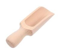HEALEEP Natural Beech Wood Long Handle Spoon Ergonomic Kitchen Utensil for Soup Tea and Coffee Smooth-Edged Household Ladle for Restaurants and Tea Houses