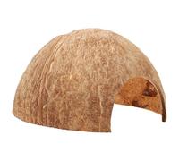 HEALEEP Natural Coconut Shell Gecko Hide for Reptiles and Small Animals, Delicate Terrarium Hideout and Safe Turtle Hideout, Reptile Enclosure Accessory with Authentic Habitat Design