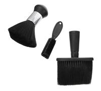 HEALEEP Neck Duster Plastic Portable Hairdressing Cleaning Brushes 3pcs Barber Hair Brush Set for Sweeping Hairs in Barber Shop and Salon Use