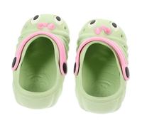 HEALEEP Non Slip Beach Sandals Lightweight Summer Slippers for Boys and Cute Caterpillar Design Green with Comfortable and Skin Friendly Footwear for Daily Wear and Outdoor Activities