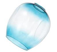 HEALEEP Nordic Gradient Blue Molecular Glass Lampshade with 5cm Central Hole, Decorative European Chandelier Lamp Cover, Delicate Light Accessory for Home and Housewarming