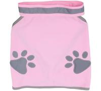 HEALEEP Outdoor Reflective Vest for Dogs Comfortable Fit Dog T-shirt with Paw Print Suitable for Pet Owners Size S Pink