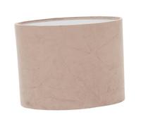 HEALEEP Oval Cloth Lampshade E27 Fitting Soft Velvet White Lining Beige Outer Cover for Table Lamps and Home Decor Single Pack