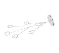 HEALEEP Peacock Desktop Vertical Memo Holder Clip with Multiple Clip Slots, Stainless Steel Stable Round Base, Elegant Artistic Design for Special Events and Home Use