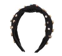 HEALEEP Pearl Knotted Headband with Rhinestones Vintage Twisted Hair Accessory for Women for All Hair Styles Effortless Fashion Upgrade for Any Outfit
