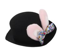 HEALEEP Pink Plush Bunny Ears Hat for Women Adults, Comfortable Fit with Felt Material, Bunny Costume Accessory for Halloween and Cosplay Events
