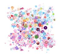 HEALEEP Plastic Sequins with High Light Reflection Iridiscent Unique Design for Crafts and Nail Art Versatile Use for Hair Clips and Bags Suitable for Everyday Occasions and Creative DIY