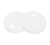 HEALEEP Plastic Toilet Lid Bolt Covers 55mm Round White Toilet Seat Screw Caps 2 Pieces