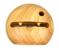 HEALEEP Polished Wooden Phone Rack Universal Phone Holder Decorative Classic Design Beech Material without Burr Compact Creative Design for Home Use Beige