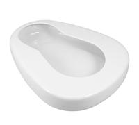 HEALEEP Portable Bedpans Bed Pan Urinal Enamel Nursing Convenience for Bedridden Patients Easy to Clean White Design for Home Nighttime Use Elderly and Disabled Individuals